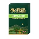 Organic Universe Mint Lemon Tea Bags | Whole Leaf Pyramid Herbal Tea | Refreshing Citrus Flavour | Supports Digestion & Relaxation | 20 Count | 100% Organic Certified gallery image