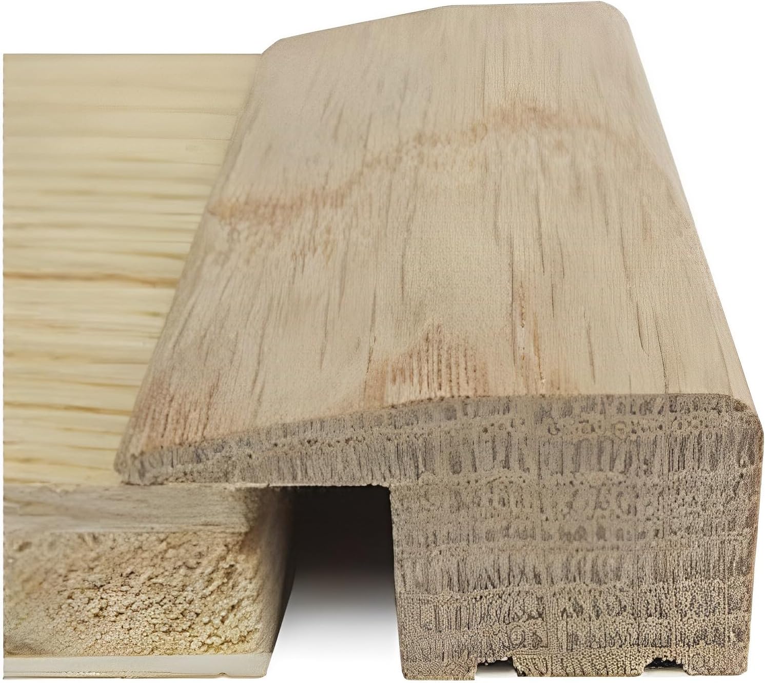 Solid Oak Door Threshold Strip 15mm L Section Door Bar, 90cm Wooden