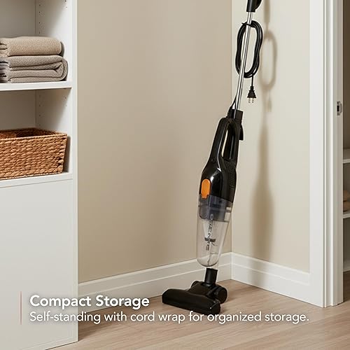 Miniatura 8 de OVENTE Aspiradora con cable 2 en 1, convertible a mano, ligera con motor de 400 W, potente succión y filtro HEPA lavable para el hogar, automóvil,