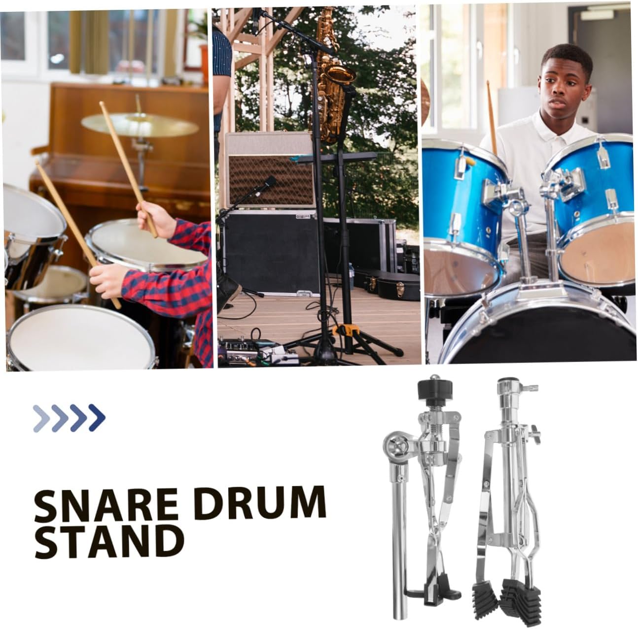 Holibanna Portable Snare Drum Stand Double-leg Support for Jazz Snare Drums Height for Practice and Performance