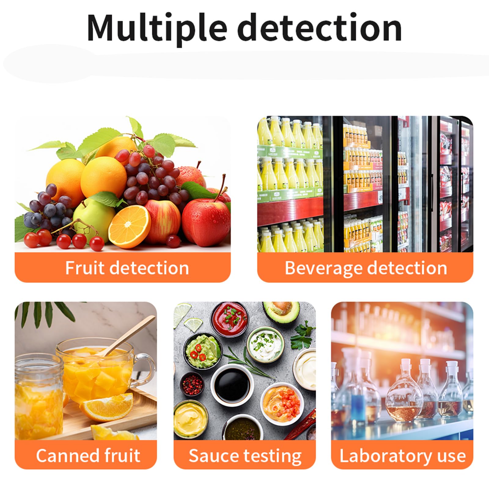 Refractómetro Digital Brix, Medidor De Concentración Azúcar En Frutas De 0-55% con Pantalla, Compensación Automática Temperatura Y Precisión del 0,2%, Medición Rápida En 3 Segundos para Café