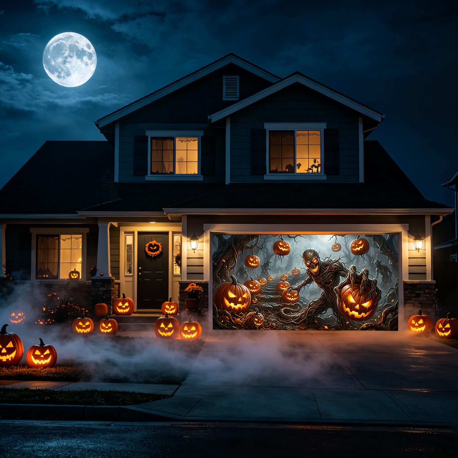 Wodoszczelny 3D Halloween horror dekoracyjny garaż na zewnątrz i