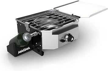 Magma Crossover Single Burner Firebox, Grill Top, and Plancha CO10-130, portable grill and cooking system for RV, camping, tailgating