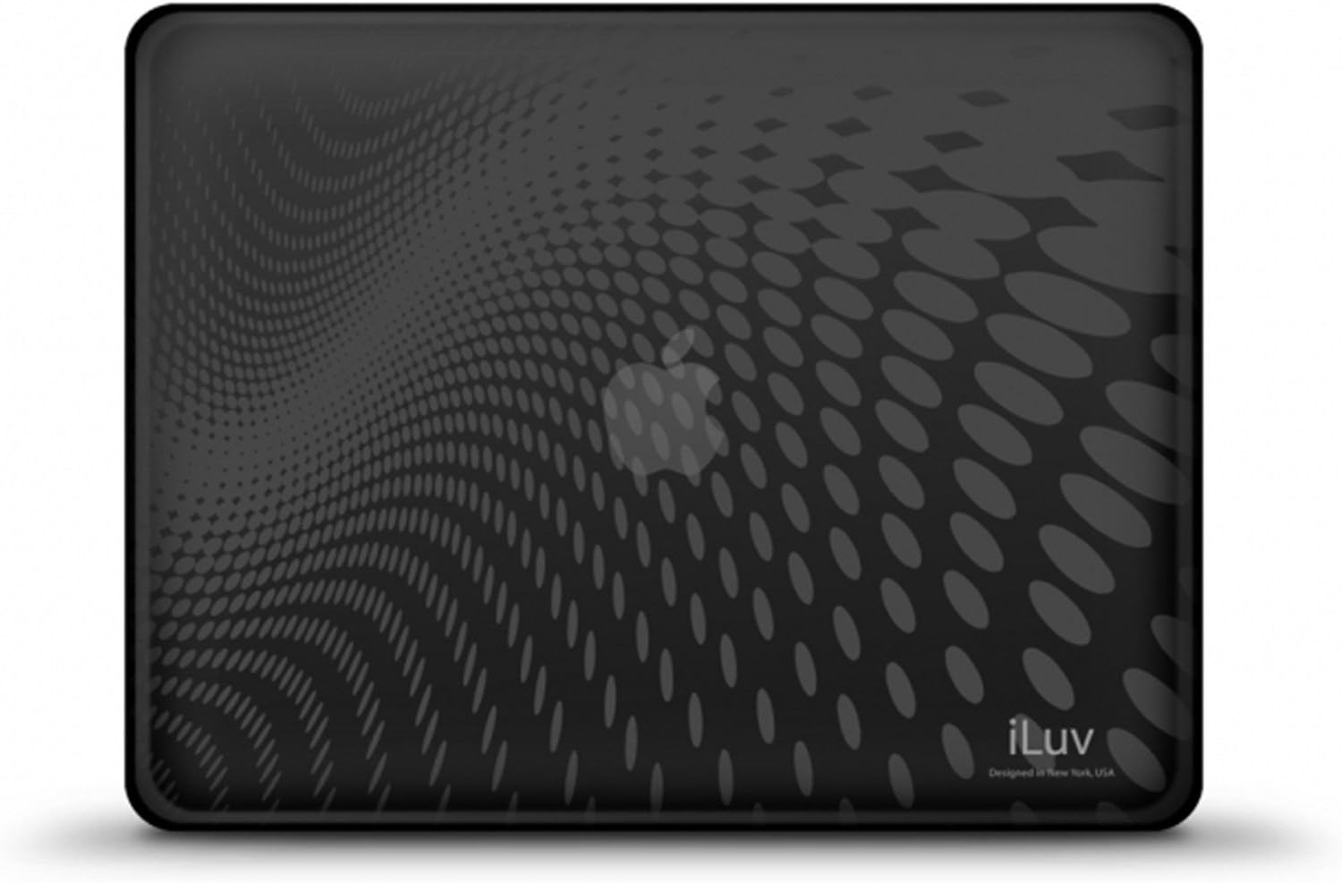 iLuv Flexi-Clear TPU Case with Dot Wave Pattern for iPad - Black