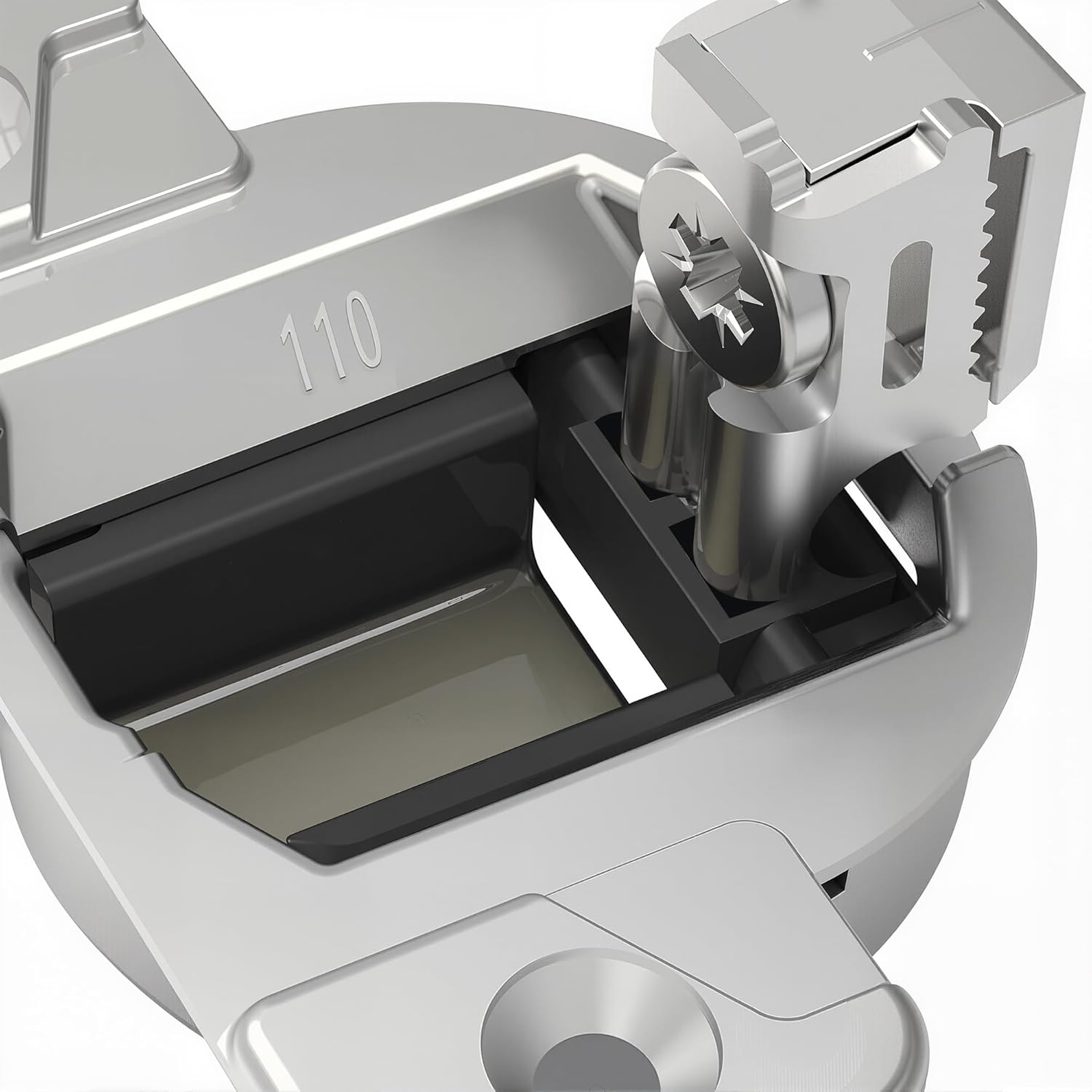 交換用キャビネットヒンジ Blum 110度ねじ込み式コンパクト33ヒンジ用 8個パック ステンレススチール自動閉鎖式キャビネットド