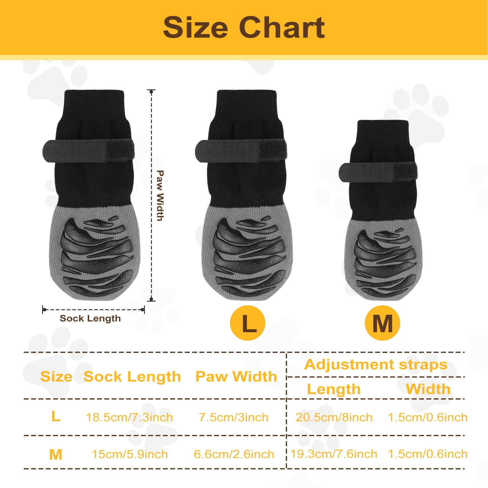 YUUTIAL Anti-Slip Dog Socks, Paws Stop Licking - Image 2