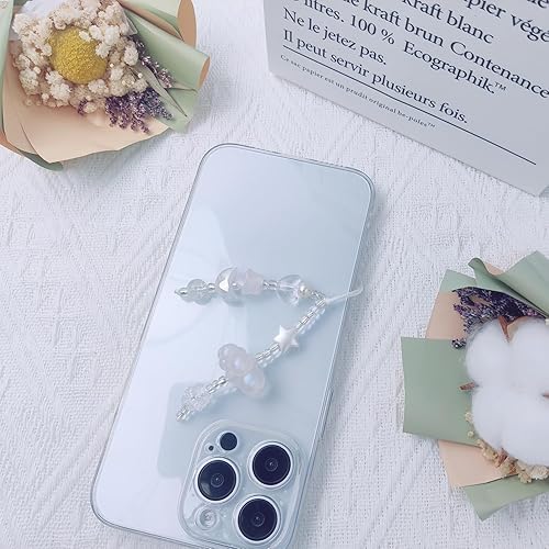 Miniatura 77 de 1-4 dijes estéticos para teléfono celular Y2K, correa de fresa, mariposa, estrella, accesorios Y2K para bolsa, llavero, Airpods, cámara, colgantes