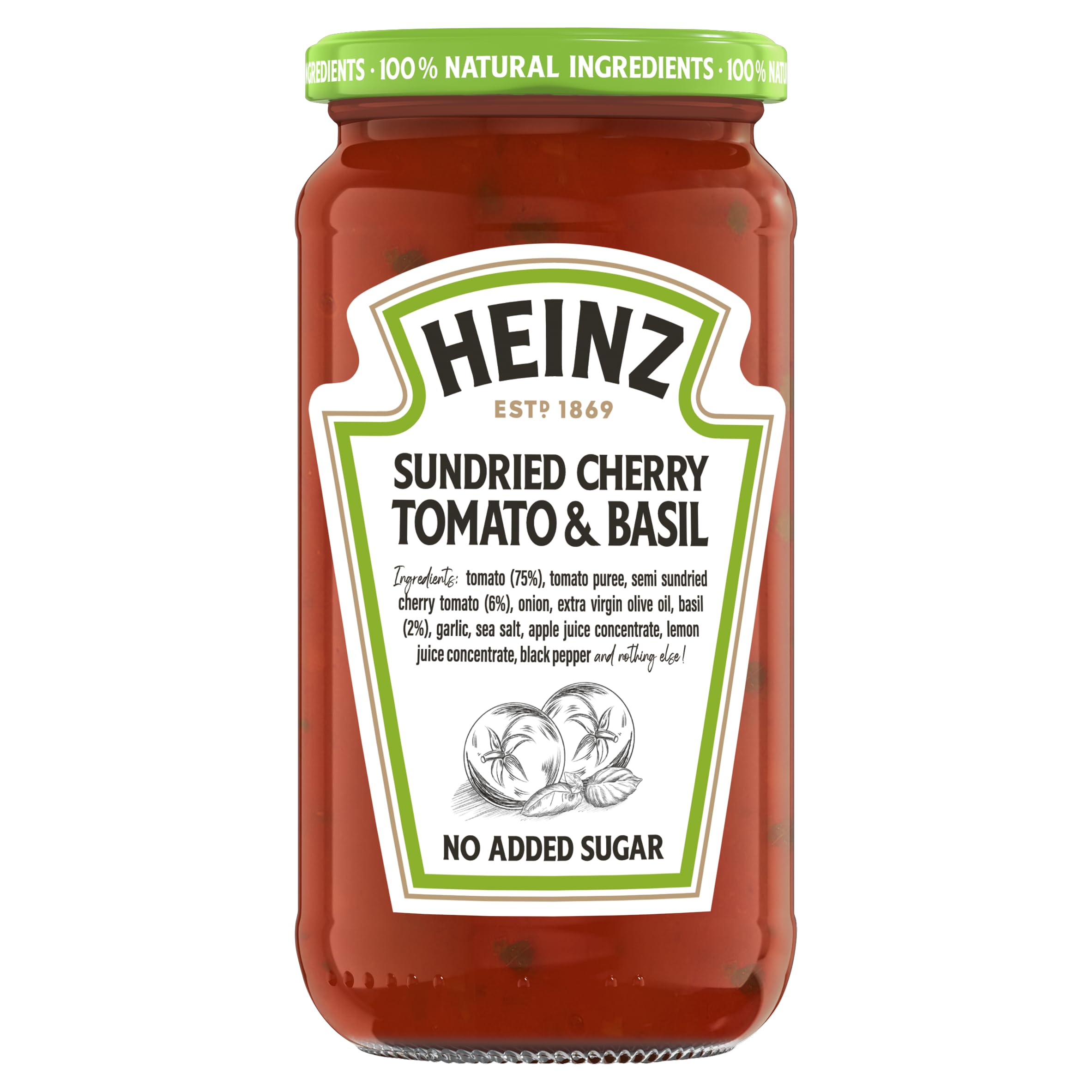 Heinz Sundried Cherry Tomato & Basil Pasta Sauce 490g