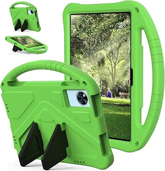 Tablet Cover Compatible with Infinix Xpad 20 11 inch 2025 Case Kids Case Lightweight EVA Tablet Cover with Adjustable Strap, Shockproof Handle & Kickstand for Children Protective ShellGreen