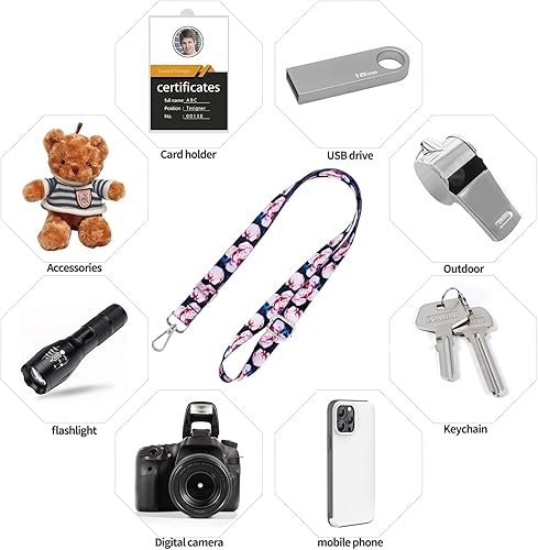 Miniatura 22 de Cordón para teléfono celular, correa cruzada para teléfono, correa de muñeca, cordones para llaves, correas de hombro ajustables universales