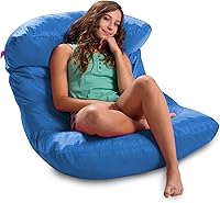 Vista 712 de Posh Creations Puf estructurado cómodo para jugar, leer y ver la televisión, Malibu Lounge, tela de lona para colorear, criaturas