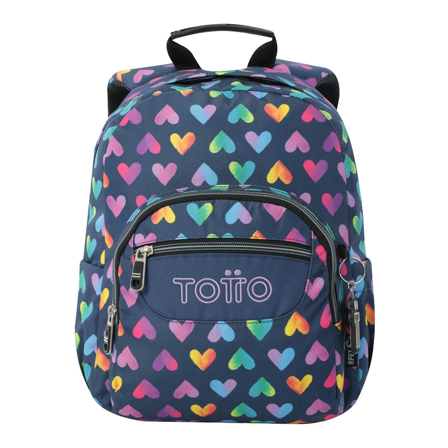 TOTTO - Mochila Escolar con Ruedas Desmontables, Modelo Tiza, Capacidad 26 L, Mochila PC 15.4", Bolsillo Botella, Manija Telescópica, Espaldar Ergonómico y Correas en S