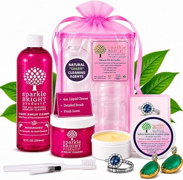 Sparkle Bright Products Jewelry Cleaner - Deluxe Kit - Liquid & Polish