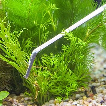 Taiyo Pluss Discovery? Aquarium Tweezer, Size: 48cm, Stainless Steel Aquarium Live Tank Plant Tweezer 48cm Curved Head