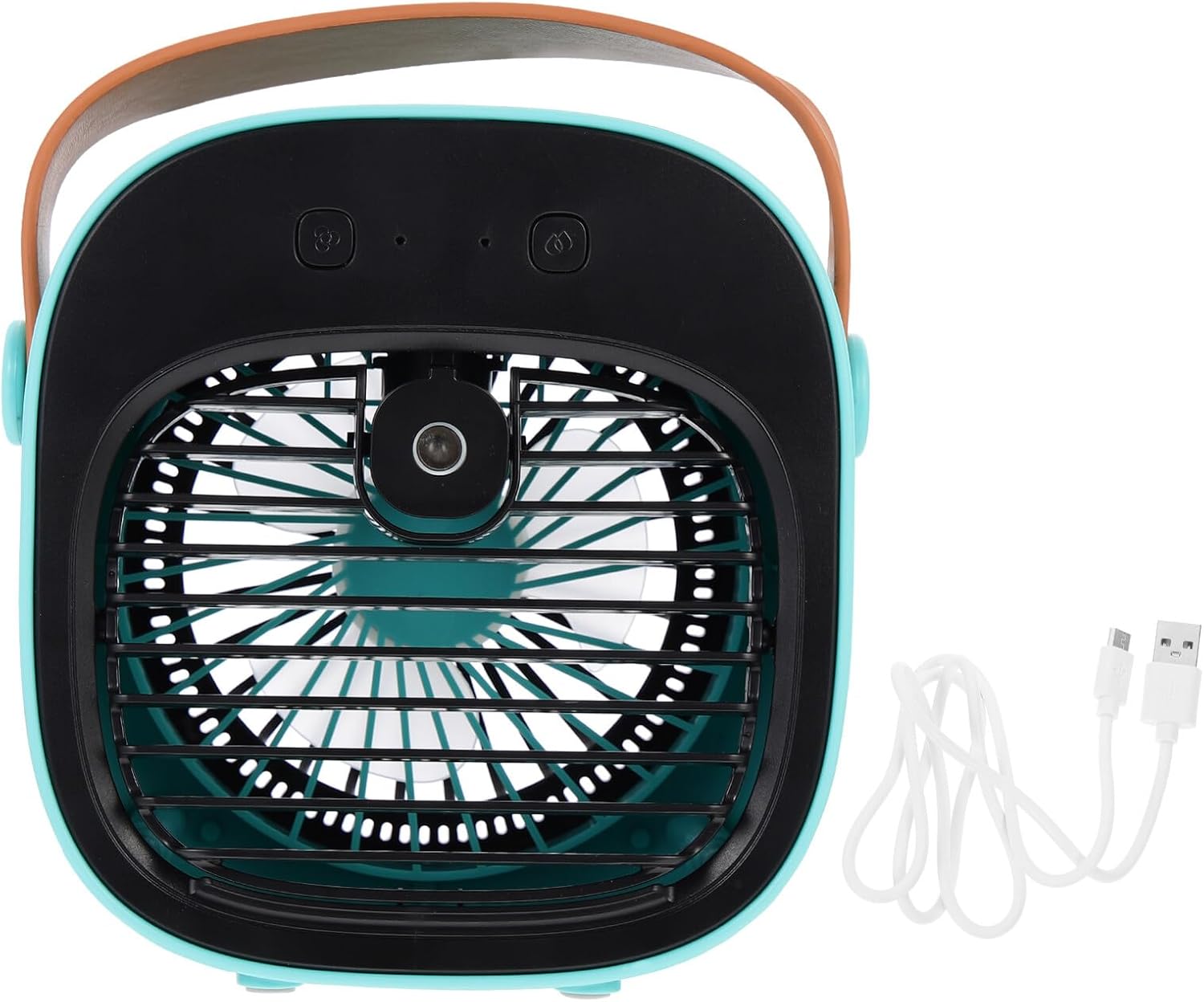 USB Table Fan with Water Tank Portable Desktop Air Cooler for Office Home Bedroom and Dormitory USB Rechargeable Mini Cooling Fan for Summer Refreshment