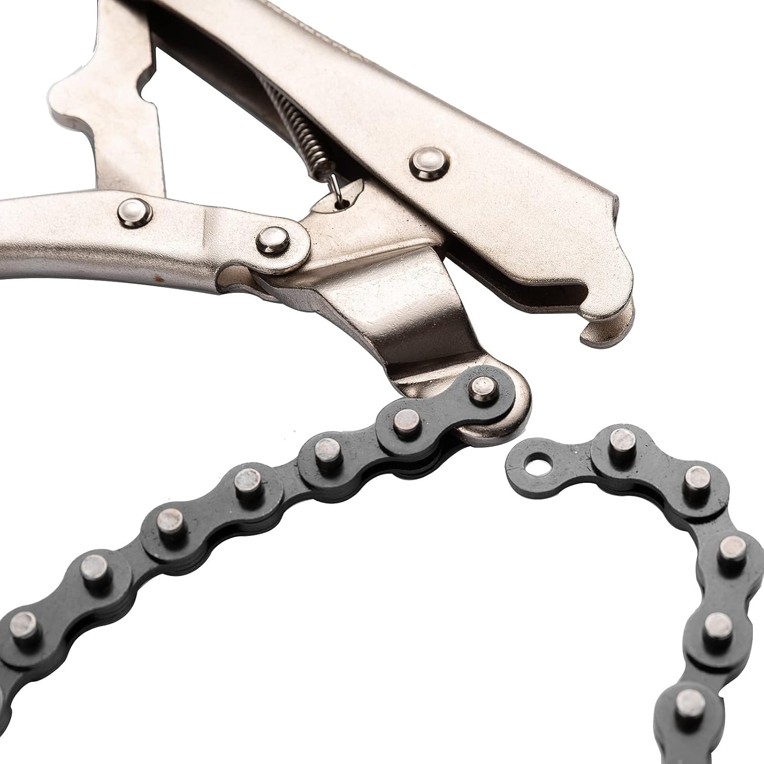 Jetech 10-inch Locking Chain Clamp | 20-inch Chrome Vanadium Steel Versatile Chain Vise/Wrench for Secure Grip on Pipes and Round Objects
