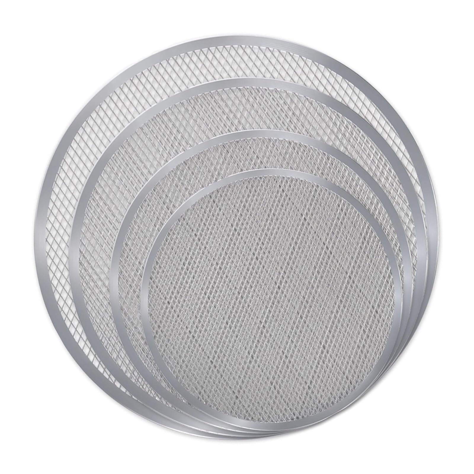 CAZSTYK Aluminum Alloy Pizza Baking Pan for Even Heat Distribution Metal Baking Tray Practical Kitchen Tool Nonstick Pizza Pan