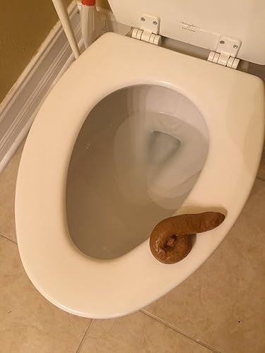 SummitLink - Peluche realista de caca falsa para fiesta de cumpleaños color marrón