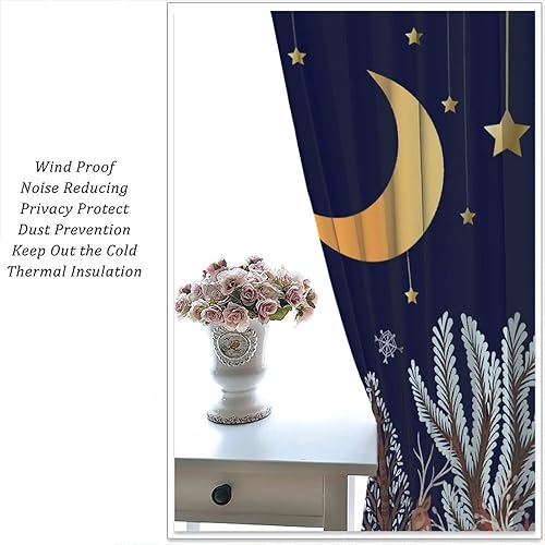 Miniatura 5 de Cortinas rústicas de animales, animales salvajes, osos, zorros, ciervos, tratamientos de ventana para sala de estar, dormitorio, juego de 2 paneles