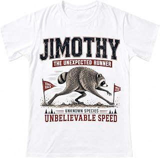 Jimothy Shirt, Funny Viral Raccoon Meme Graphic Tee, Animal Lovers