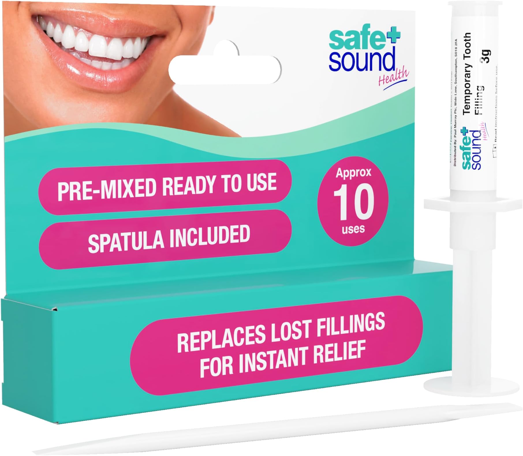 Safe + Sound Dental Temporary Tooth Filling
