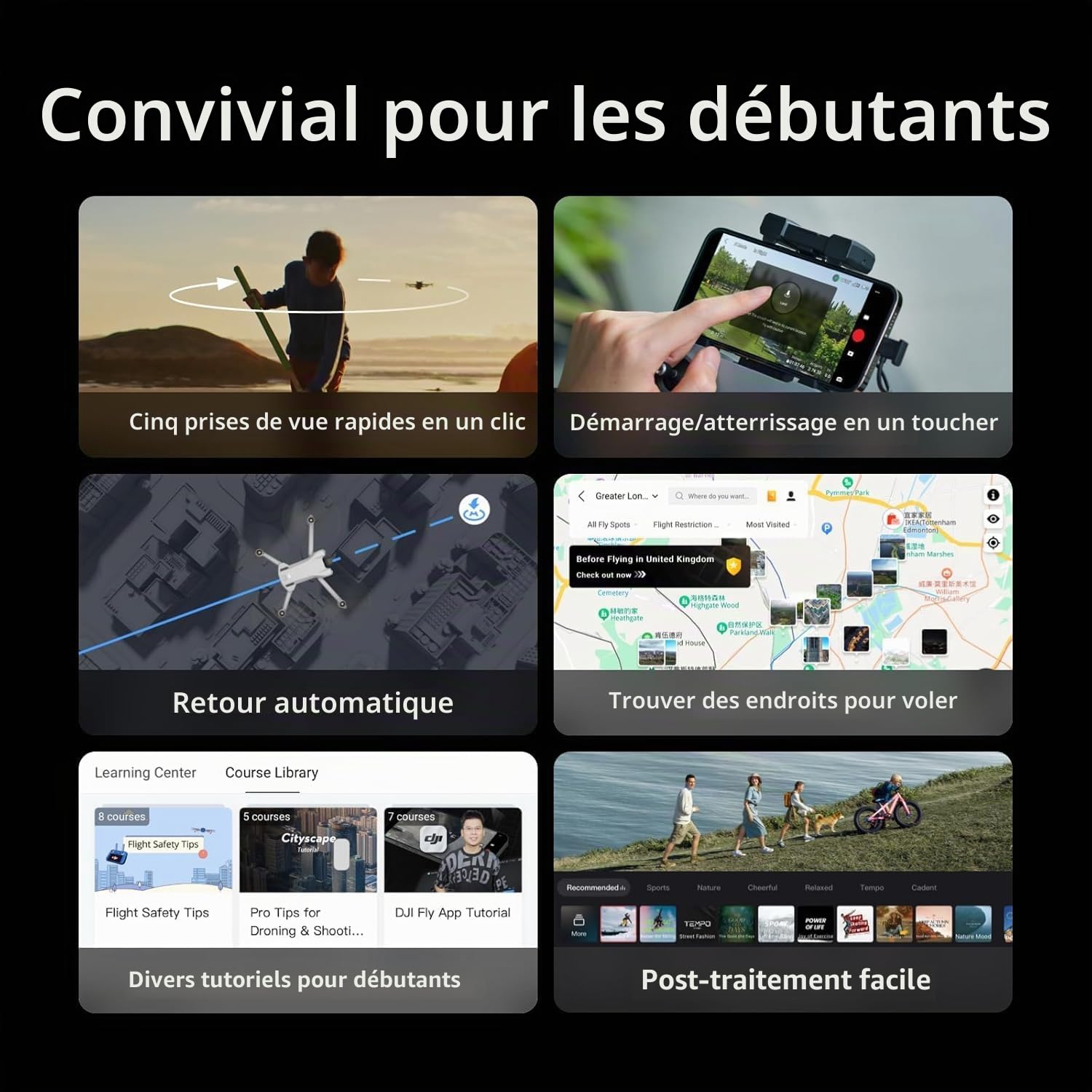DJI Bundle Fly More Mini 3 (DJI RC) – Mini Drone Caméra Léger avec Nacelle à 3 Axes et Vidéo 4K HDR, Trois Batteries pour un Vol de 114 Min, Prise de Vue Verticale, Transmission Vidéo jusqu’à 10 km