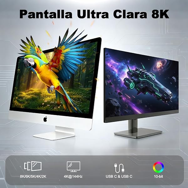 Cable USB C 1m (Cabo USB C 3.2 Gen 2×2, vídeo 8K@30Hz, 4K@144Hz/60Hz, carga rapida 240W/100W) Cable de datos USB tipo C de 20Gbps para Thunderbolt 4/3, MacBook, iPhone 17, SSD, Docking station - 5