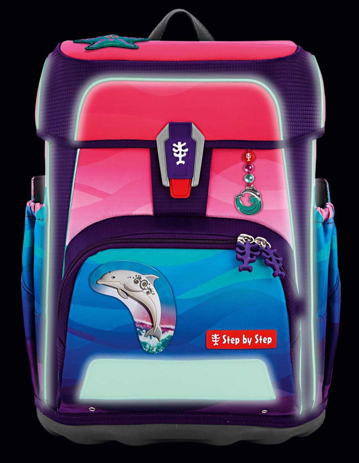 Step by Step Cloud Ocean Schulranzen-Set 5-teilig Dolphin Lana
