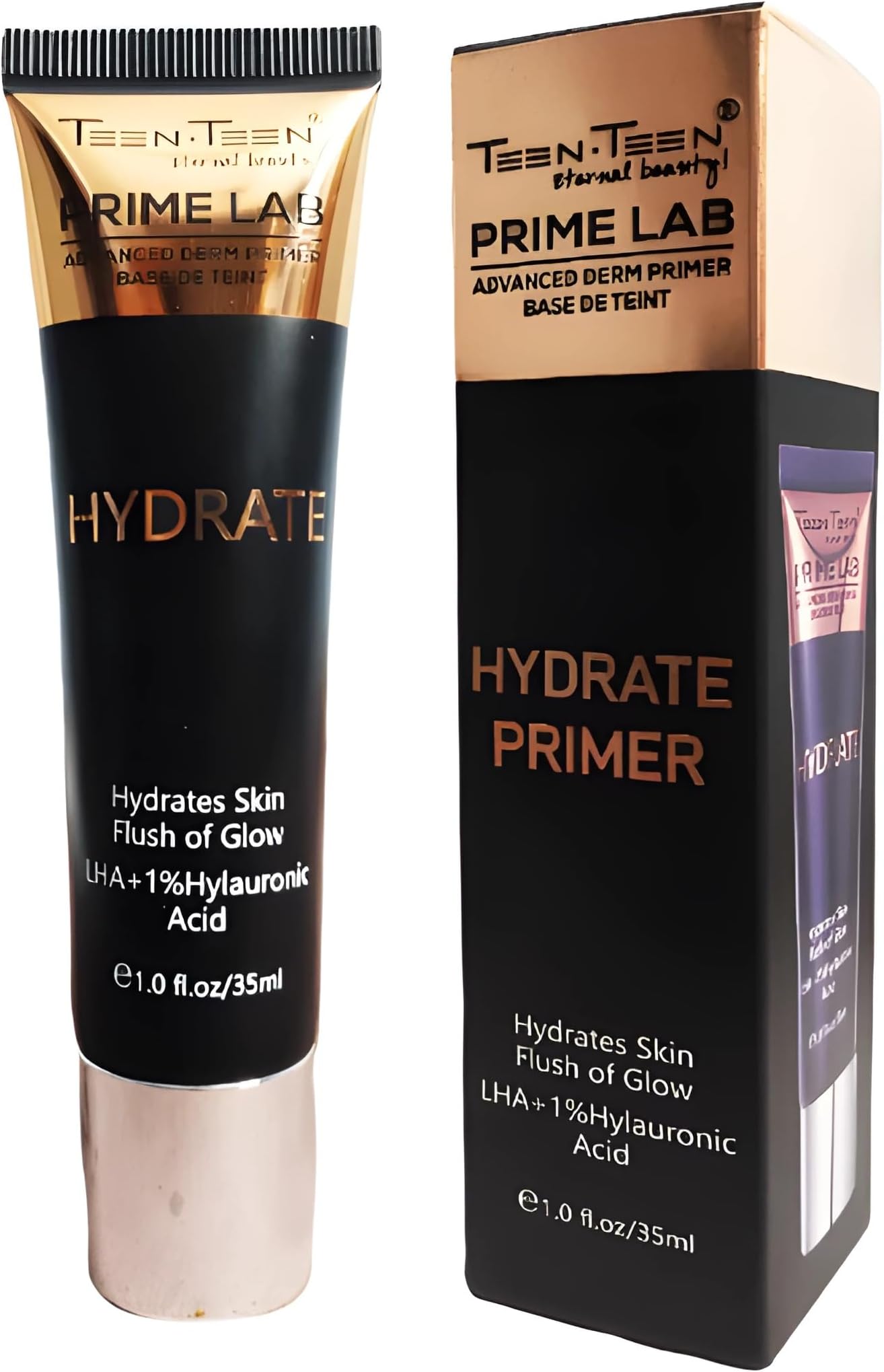 TEEN.TEENPrime Lab Hydrate Primer - Hydrates Skin, Minimizes Pores, Flush of Glow | Infused with LHA + Hyaluronic Acid for Youthful Radiance