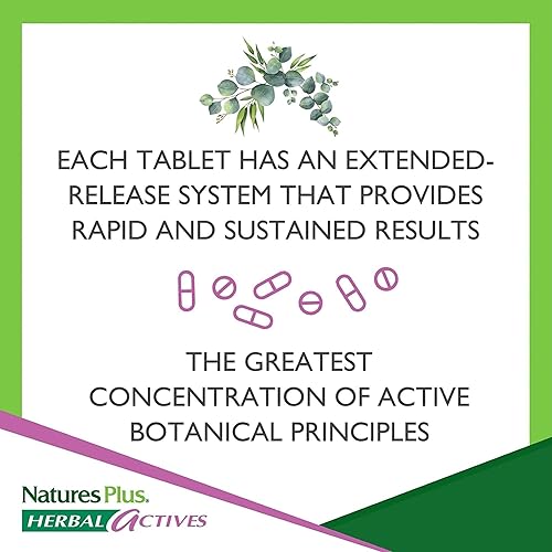 Miniatura 5 de Natures Plus Herbal Actives - Arroz de levadura roja de liberación extendida, 600 mg, 60 tabletas, paquete de 2, apoya el bienestar general,