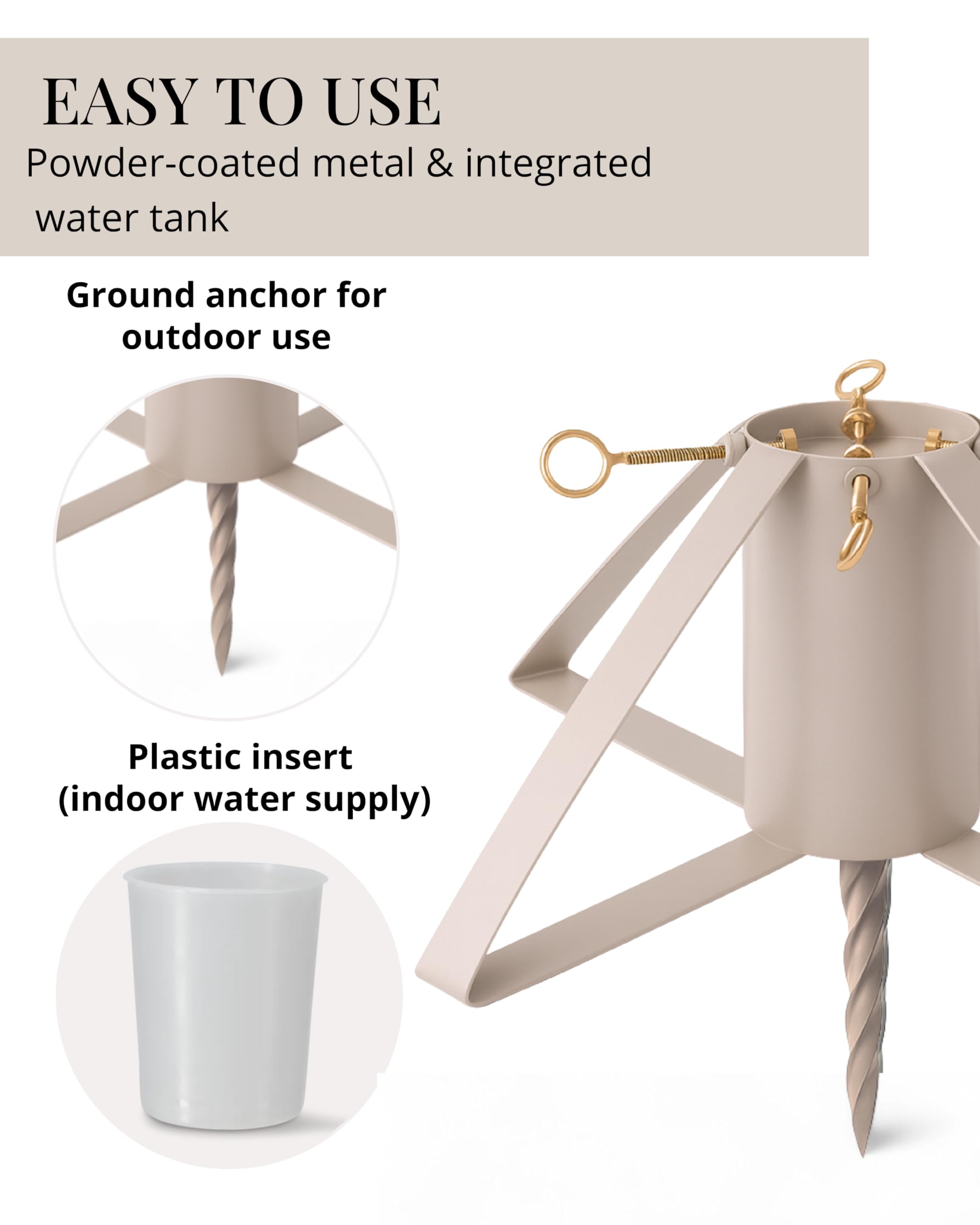 LIVLIG Design kerstboomstandaard, dennenboomstandaard voor binnen en