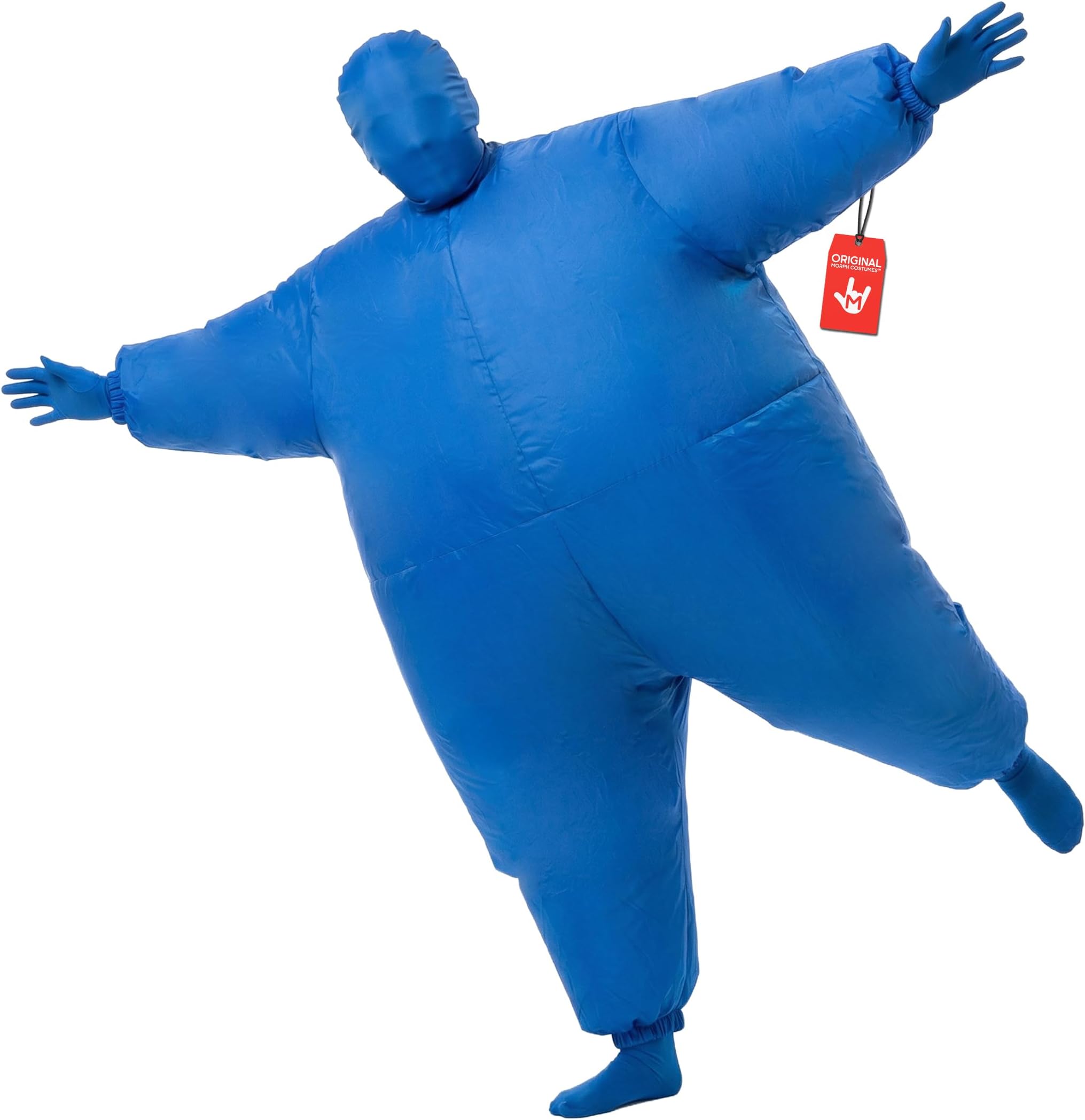 Morphsuits Morph Blue Megamorph Kids Inflatable Costume, Blue Inflatable Costume for Kids, Blue Blow Up Costumes for Kids, Blue Inflatable Suit Kids, Bubble Suit for Kids, Funny Blow Up Costumes Kids