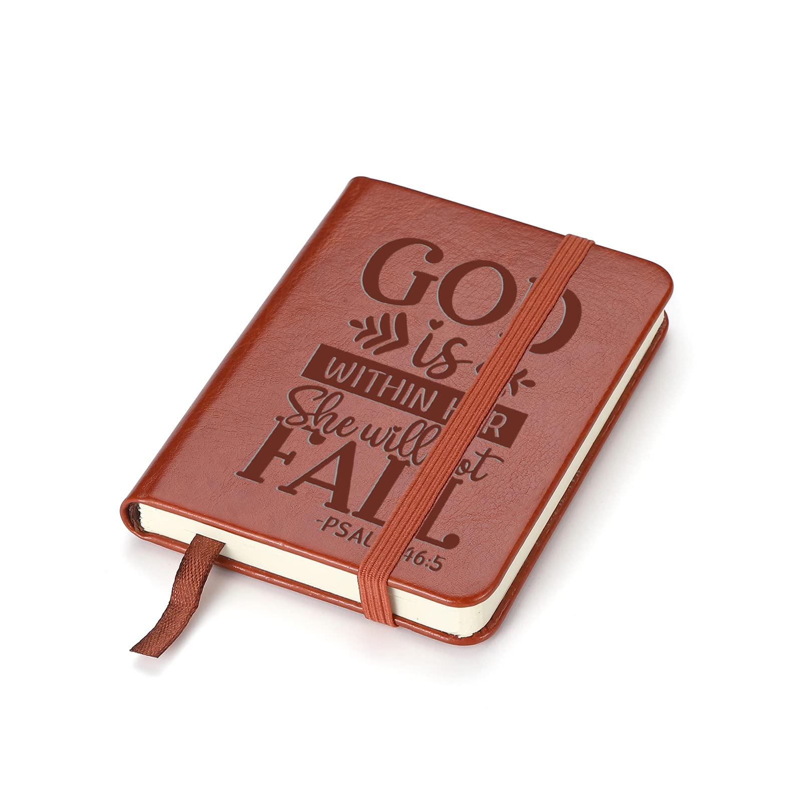 LBWCER Pocket-Sized Notebook 4.3 "x 3.2", 100-Page Mini Notebook Lined with Paperback Christian Gift
