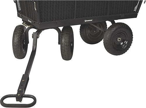 Miniatura 9 de Strongway Carro volquete de acero con forro extraíble, capacidad de 1200 libras, 50 pulgadas de largo x 24 pulgadas de ancho