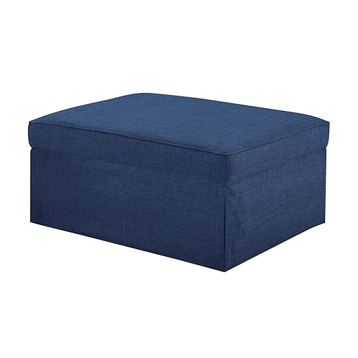 Relax A Lounger Myst Convertible Ottoman, Navy Blue