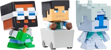 Mattel Minecraft Biome Settlers Series Mini Figure Tundra 3-Pack