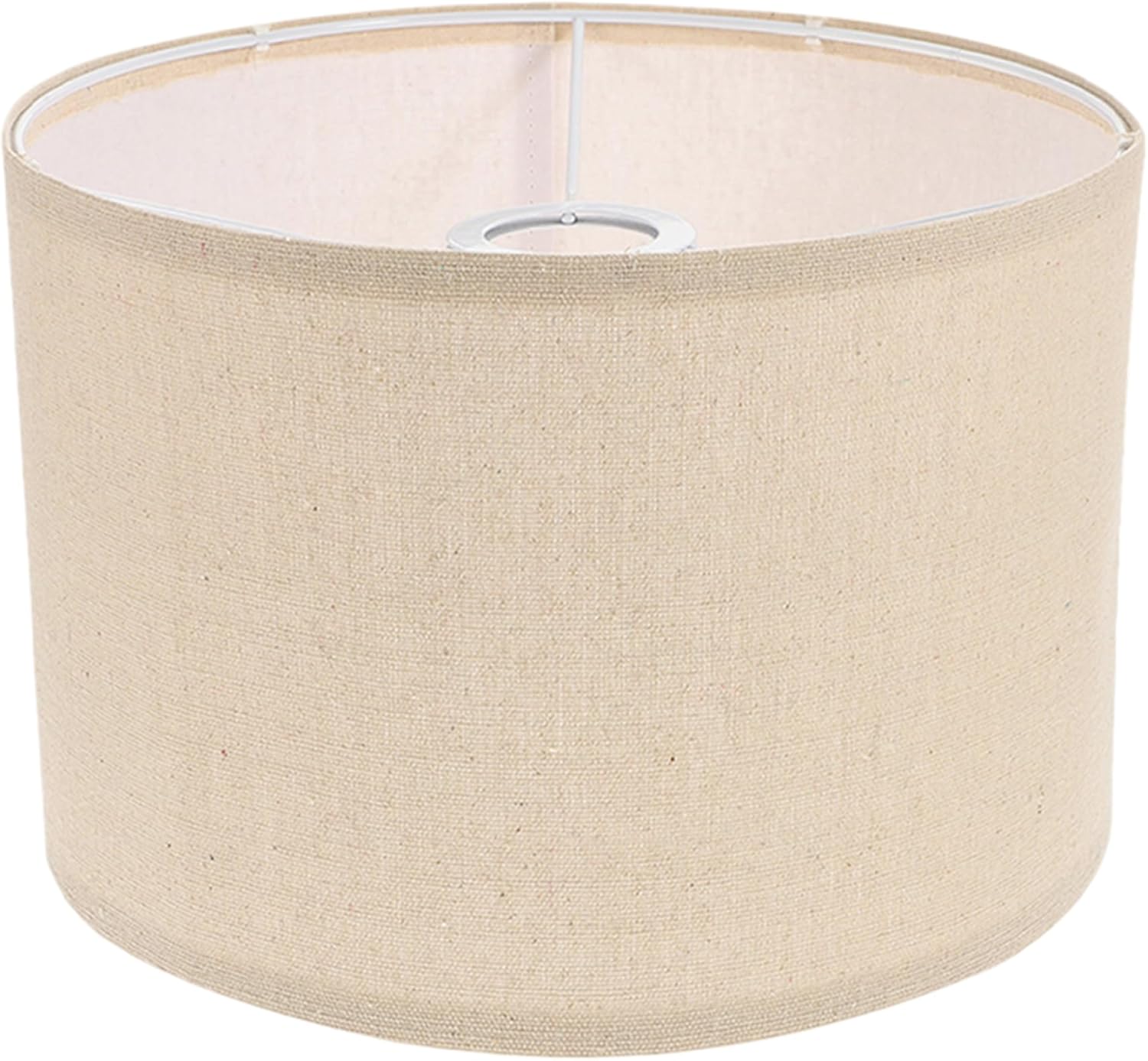 Floor Lamp Shades Table Fine Linen Lampshade Covers Removable Washable Drum Lampshades for Bedside Lamp, Table, Floor 7.86x7.86x7.07 Inch Khaki, shades for lamps