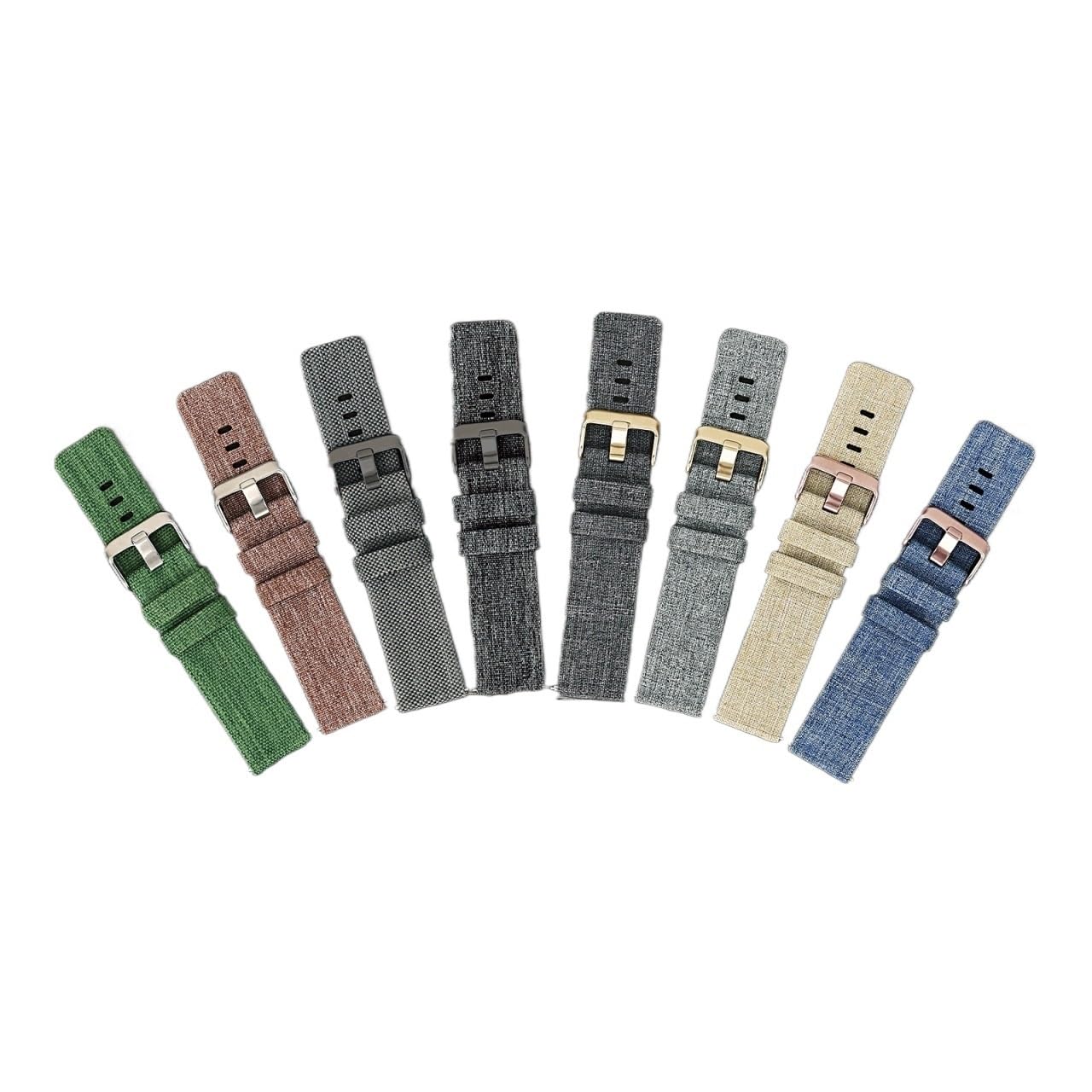 Run Ken Bracelet De Montre En Nylon 18 Mm, 20 Mm, 22 Mm, 24 Mm, À Dégagement Rapide, En Toile, Style Sport, Noir Et Bleu