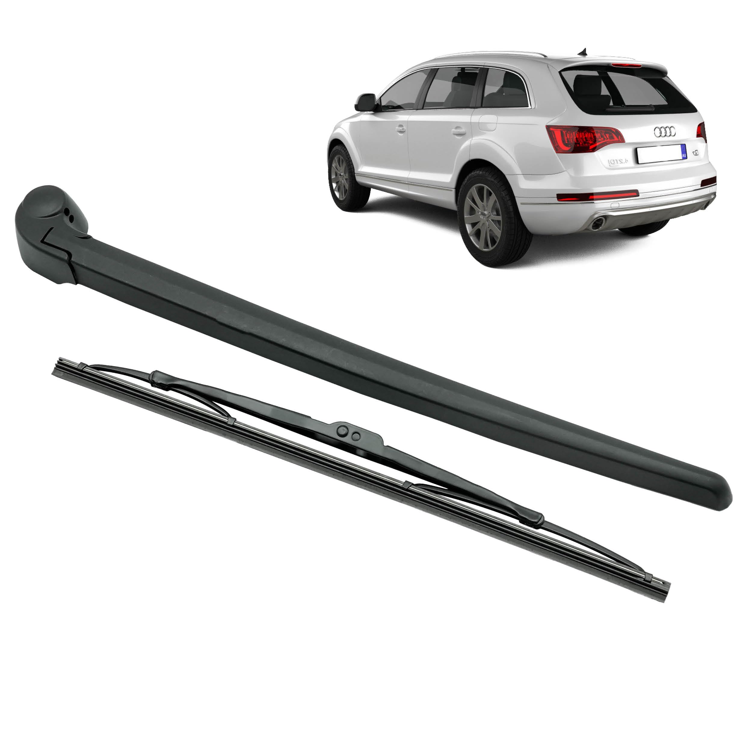 Bras limpiaparabrisas trasero compatible para Q7 (4L) (2006-2015). CON ESCOBILLA DE LIMPIEZA TRASERA. 4L0955407