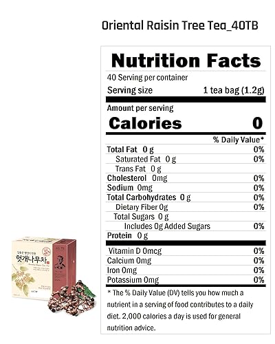 Miniatura 2 de Ssanggye Té - Té coreano premium 0.04 oz X 40 bolsas de té (té de árbol de pasas oriental)