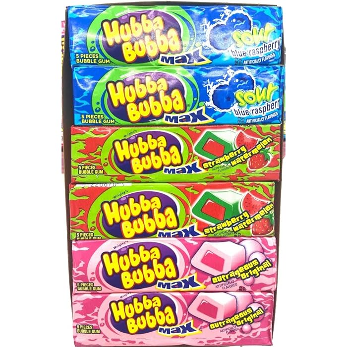 Buy Hubba Bubba 18 Pack Bubble Gum Variety Pack Original, Strawberry