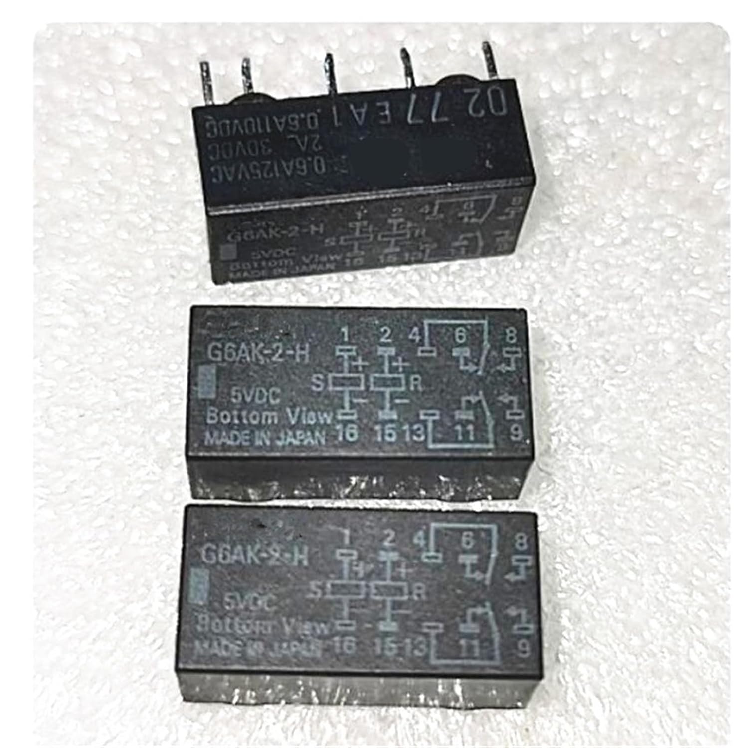 G6AK-2-H G6AK2H 5V DCV5 5DCV 10PIN Relay 5Pcs