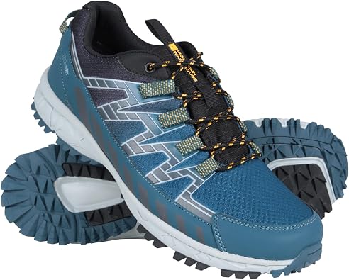 Mountain Warehouse Enhance Mens Trail Running Shoes | Comfortable & Durable Sneakers, Waterproof & Lightweight Trainers with Cushioned Footbed for Comfort, For Walking & Hiking