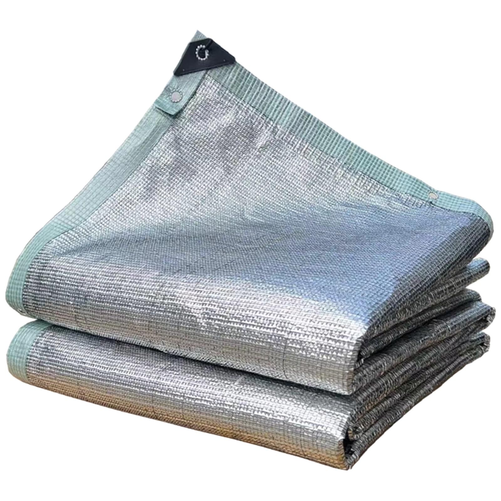 Aocet 99% Reflective Aluminet Shade Cloth for Reflect Sunlight/Heat - Sun Protection Net Tarp Sunscreen Fabric, Silver Sun Shade Mesh Cover for Plant Roof Patio Car(2x2m)