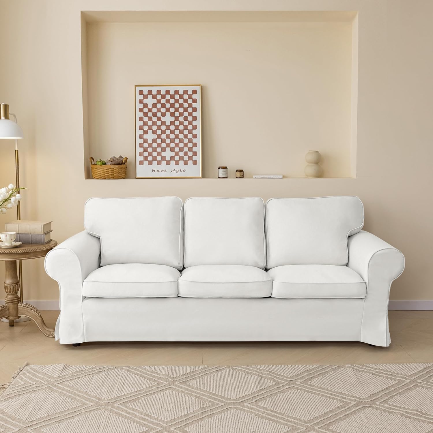 JADE POKE Ektorp Sofa Cover Replacement Custom Made for IKEA Ektorp 3