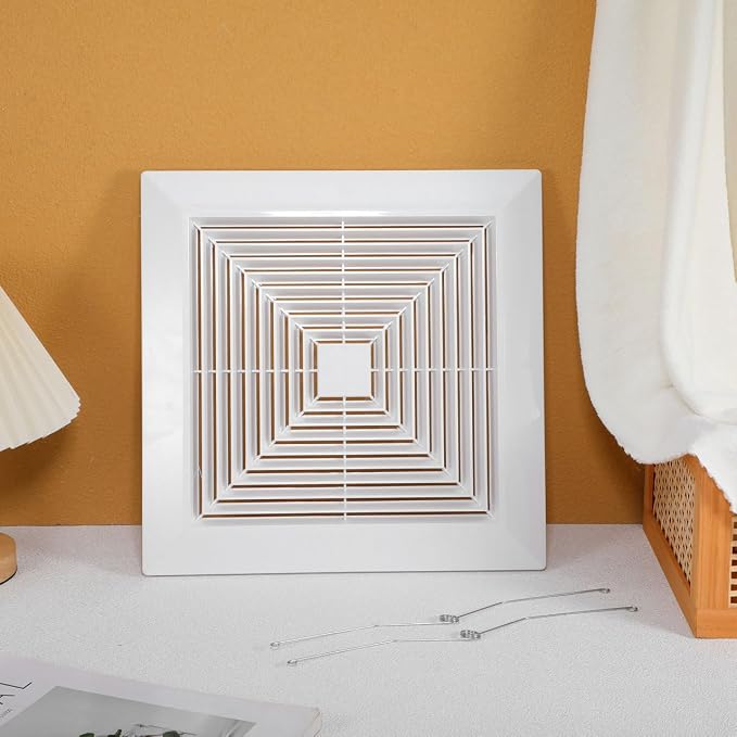 Rejilla Cuadrada Blanca para Ventilador de Baño 14 pulgadas miniatura 9