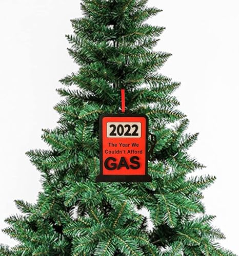 Miniatura 7 de Divertidos adornos de Navidad 2022 con bomba de gas adornos de Navidad 2022 el año en que no podíamos pagar adornos de gas para árboles de Navidad