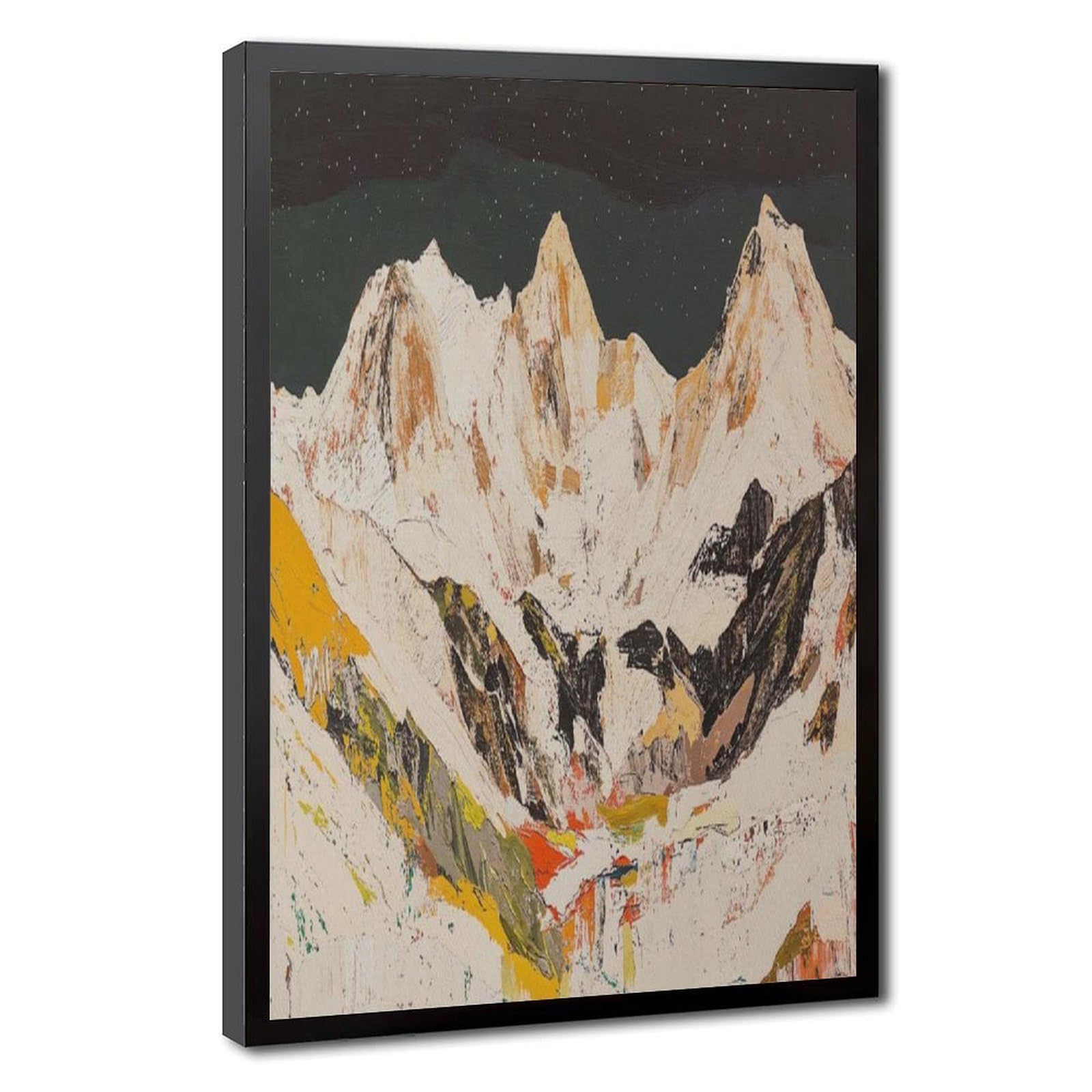 Bareronor Abstract Mountain Poster Canvas Poster Bedroom Decor Landscape Office Room Decor Gift 20" L X 30" W