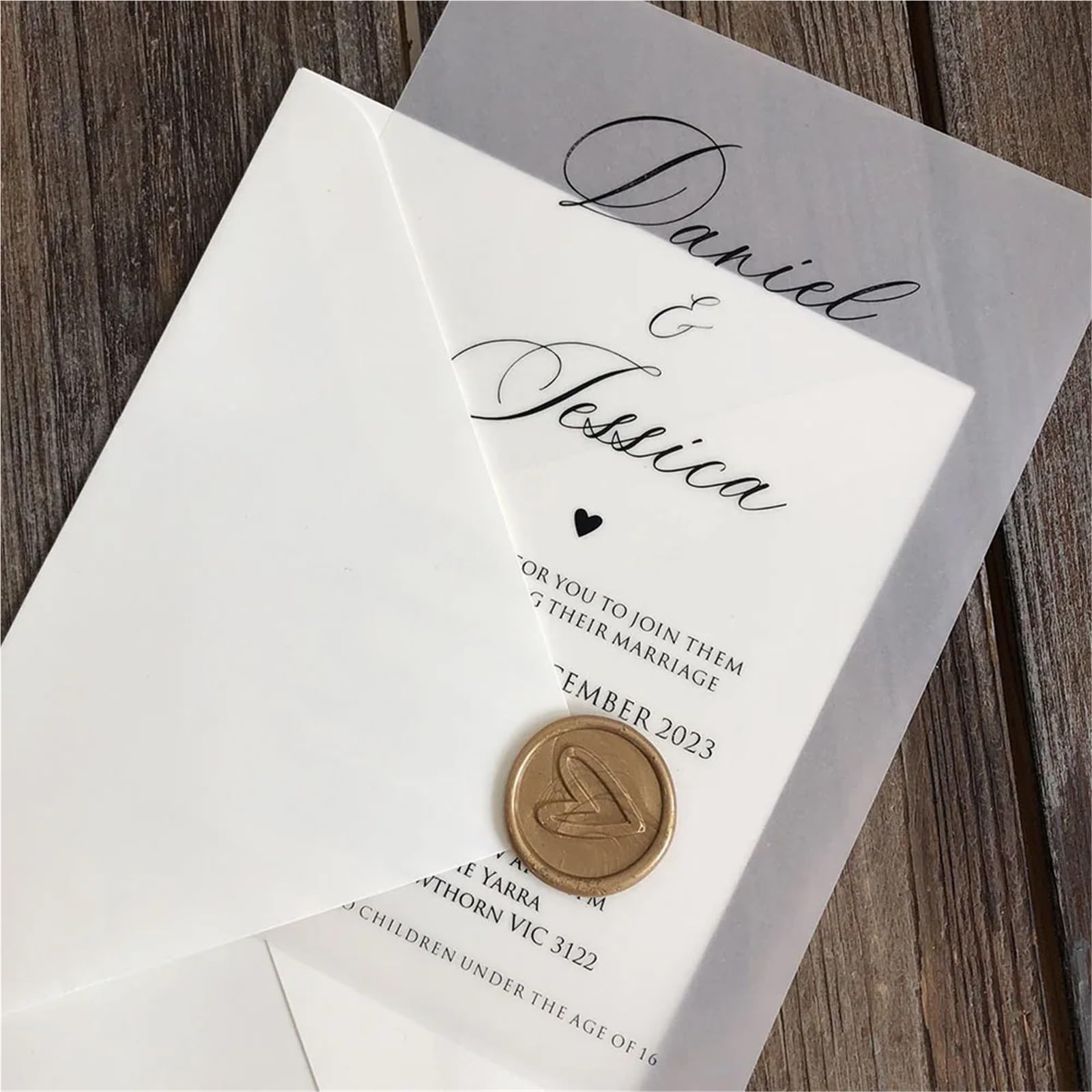 50 pezzi di inviti piegati, decorazioni for matrimoni, buste in carta velina, eleganti biglietti d'invito Per Decoration