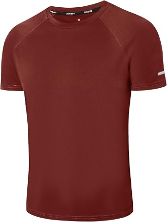 ZENGVEE Mens Gym T-Shirts Breathable Quick-Drying Gym Tops